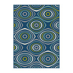 Garden City Quinn Transitional Rug // Navy (2'7"L x 7'3"W)