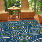 Garden City Quinn Transitional Rug // Navy (2'7"L x 7'3"W)