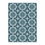 Garden City Tiffany Transitional Rug // Navy (2'7"L x 7'3"W)