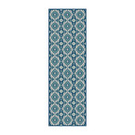 Garden City Tiffany Transitional Rug // Navy (2'7"L x 7'3"W)