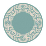 Garden City Gaia Transitional Rug // Aqua (2'7"L x 7'3"W)