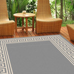 Garden City Gaia Transitional Rug // Gray (2'7"L x 7'3"W)