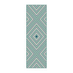 Garden City Charley Transitional Rug // Blue (2'7"L x 7'3"W)