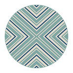 Garden City Charley Transitional Rug // Blue (2'7"L x 7'3"W)