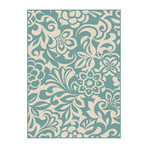 Garden City Tahari Transitional Rug // Aqua (2'7"L x 7'3"W)