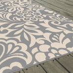 Garden City Tahari Transitional Rug // Gray (2'7"L x 7'3"W)