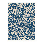 Garden City Tahari Transitional Rug // Navy (2'7"L x 7'3"W)