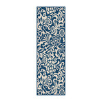 Garden City Tahari Transitional Rug // Navy (2'7"L x 7'3"W)