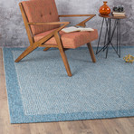 Serenity Largo Modern Rug // Denim (2'4"L x 7'2"W)