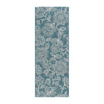 Veranda Venice Transitional Rug // Aqua (2'7"L x 7'3"W)