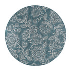 Veranda Venice Transitional Rug // Aqua (2'7"L x 7'3"W)