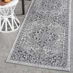 Veranda Vaux Traditional Rug // Black (2'7"L x 7'3"W)