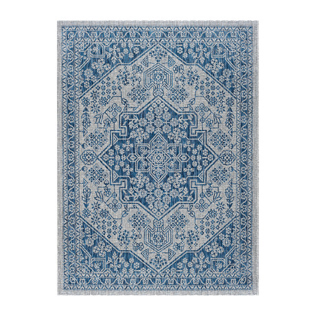 Veranda Vaux Traditional Rug // Indigo (2'7"L x 7'3"W)