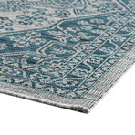 Veranda Vaux Traditional Rug // Aqua (2'7"L x 7'3"W)