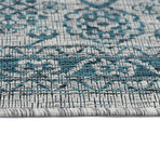 Veranda Vaux Traditional Rug // Aqua (2'7"L x 7'3"W)