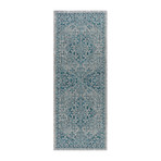 Veranda Vaux Traditional Rug // Aqua (2'7"L x 7'3"W)