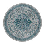 Veranda Vaux Traditional Rug // Aqua (2'7"L x 7'3"W)