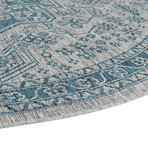 Veranda Vaux Traditional Rug // Aqua (2'7"L x 7'3"W)