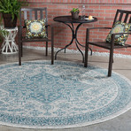 Veranda Vaux Traditional Rug // Aqua (2'7"L x 7'3"W)