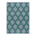 Veranda Vega Transitional Rug // Teal (5'3"L x 7'3"W)