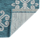 Veranda Vega Transitional Rug // Teal (5'3"L x 7'3"W)