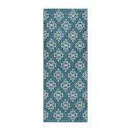 Veranda Vega Transitional Rug // Teal (5'3"L x 7'3"W)