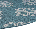 Veranda Vega Transitional Rug // Teal (5'3"L x 7'3"W)