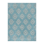 Veranda Vega Transitional Rug // Aqua (2'7"L x 7'3"W)