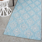 Veranda Vega Transitional Rug // Aqua (2'7"L x 7'3"W)