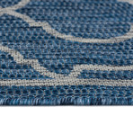 Veranda Villa Transitional Rug // Indigo (2'7"L x 7'3"W)