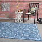 Veranda Villa Transitional Rug // Indigo (2'7"L x 7'3"W)