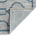 Veranda Villa Transitional Rug // Teal (2'7"L x 7'3"W)