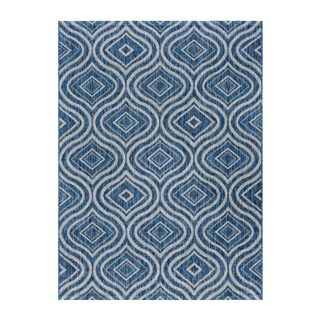 Veranda Varuca Contemporary Rug // Indigo (2'7"L x 7'3"W)