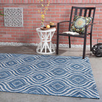 Veranda Varuca Contemporary Rug // Indigo (2'7"L x 7'3"W)