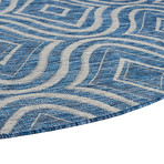 Veranda Varuca Contemporary Rug // Indigo (2'7"L x 7'3"W)