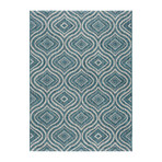 Veranda Varuca Contemporary Rug // Aqua (2'7"L x 7'3"W)