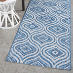 Veranda Varuca Contemporary Rug // Indigo (2'7"L x 7'3"W)