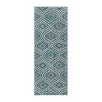 Veranda Varuca Contemporary Rug // Aqua (2'7"L x 7'3"W)