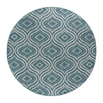 Veranda Varuca Contemporary Rug // Aqua (2'7"L x 7'3"W)