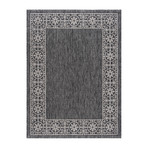 Veranda Varrock Traditional Rug // Black (2'7"L x 7'3"W)