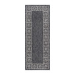 Veranda Varrock Traditional Rug // Black (2'7"L x 7'3"W)