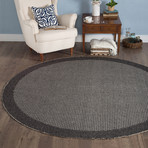 Serenity Largo Modern Rug // Black (2'4"L x 10'9"W)