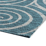 Veranda Varya Transitional Rug // Aqua (2'7"L x 7'3"W)