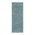 Veranda Varya Transitional Rug // Aqua (2'7"L x 7'3"W)