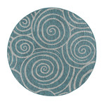 Veranda Varya Transitional Rug // Aqua (2'7"L x 7'3"W)