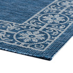 Veranda Varrock Traditional Rug // Indigo (2'7"L x 7'3"W)