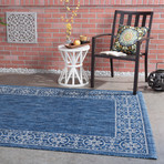 Veranda Varrock Traditional Rug // Indigo (2'7"L x 7'3"W)