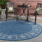 Veranda Varrock Traditional Rug // Indigo (2'7"L x 7'3"W)