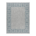 Veranda Varrock Traditional Rug // Teal (2'7"L x 7'3"W)