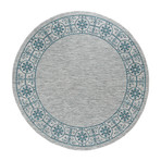 Veranda Varrock Traditional Rug // Teal (2'7"L x 7'3"W)